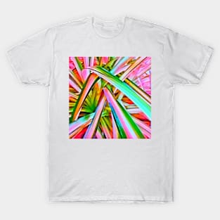 Pastel Spider Plant Leaves T-Shirt